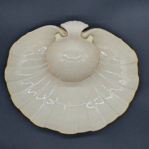 LENOX Vintage Aegean Gold Trimmed Serving Platter